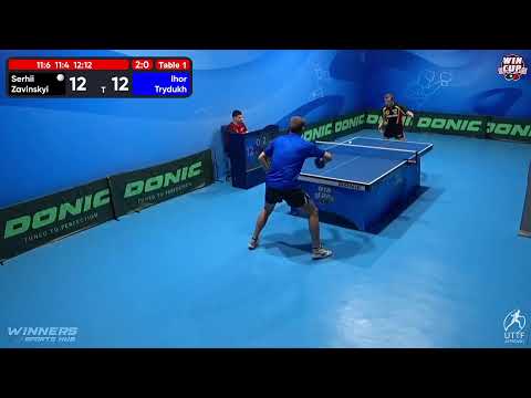 07:30 Serhii Zavinskyi 3 - 0 Ihor Trydukh West 1 WIN CUP 06.12.2022 | TABLE TENNIS WINCUP
