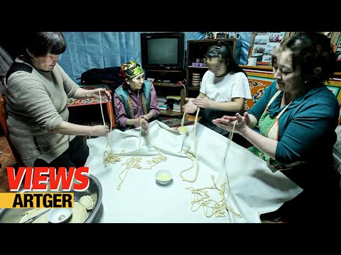 Village Life in Mongolia! NOMAD Snake Cake - Mongolian Traditional Fried Dough