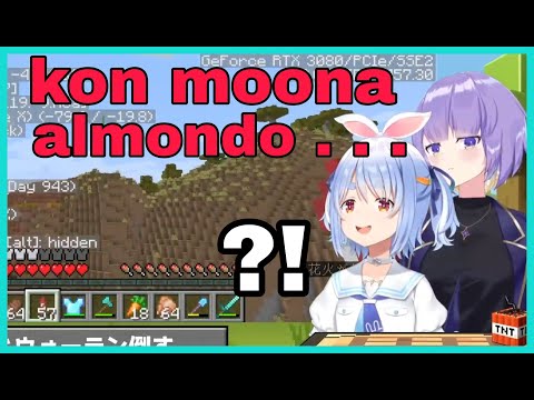 Pekora Can't Stop Laughing At Moona New Greeting | Minecraft [Hololive/Eng Sub]