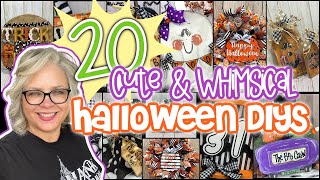 20 Cute and Whimsical Halloween DIYs Collection Video || Cute ghosts pumpkins, hand lettered signs