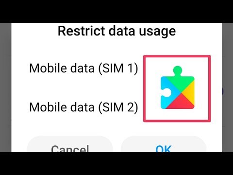 Google Play Service Restrict Data Usage Problem Solve || Internet Data Problem