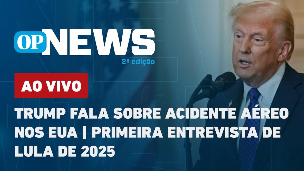 🔴AO VIVO: Trump fala sobre acidente aéreo nos EUA; Primeira entrevista de Lula em 2025 | O POVO News