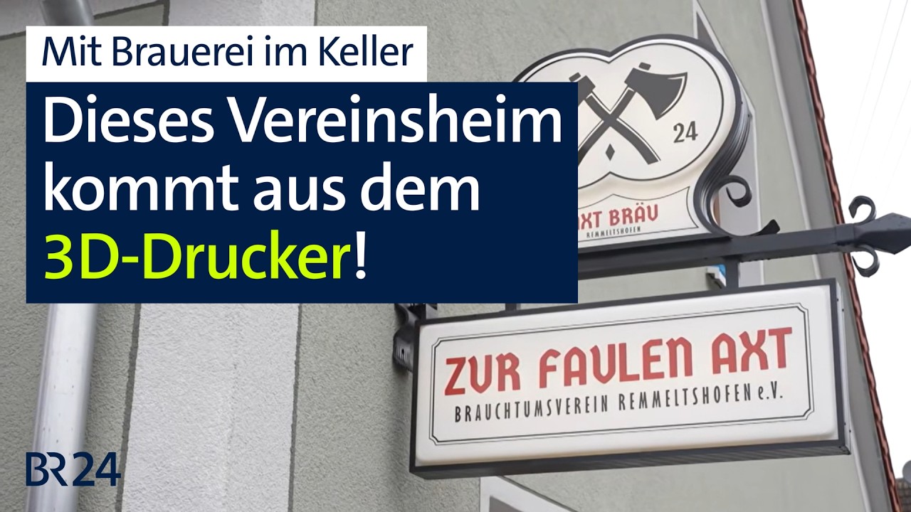Ein ganzes Vereinsheim aus dem 3D-Drucker - mit eigener Brauerei im Keller! | Abendschau | BR24
