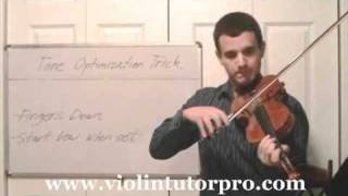 Sounding Good on Violin - Tone Optimization Trick