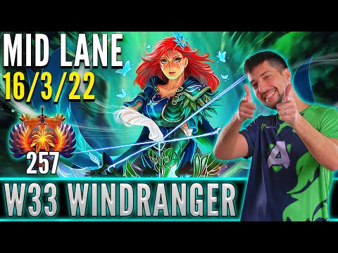 Alliance.w33  [ Windranger ]  Mid Lane Pro Gameplay  [ Patch 7.31d ]  Dota 2 Full Game