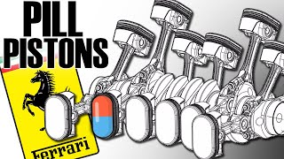 Ferrari Just Patented Pill-shaped Pistons and Siamese Connecting Rods