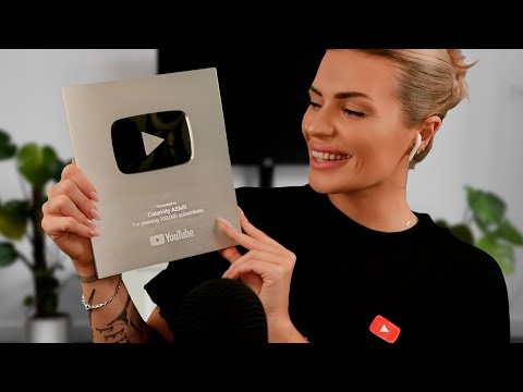 ASMR Unboxing Youtube Silver Play Button (100,000 Subscribers!)  ❤️