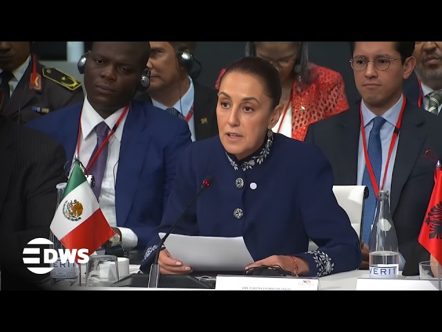 Bildquelle: Mexico President Claudia Sheinbaum Delivers Powerful Democracy Speech in Barcelona Summit | AC14 von DWS News