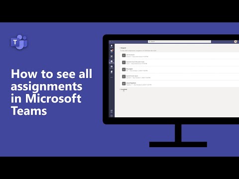 How to see all assignments in Microsoft Teams