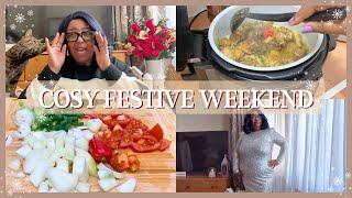 COSY FESTIVE WEEKEND 🎄 Party Outfits, Cooking & Christmas Market Fail!