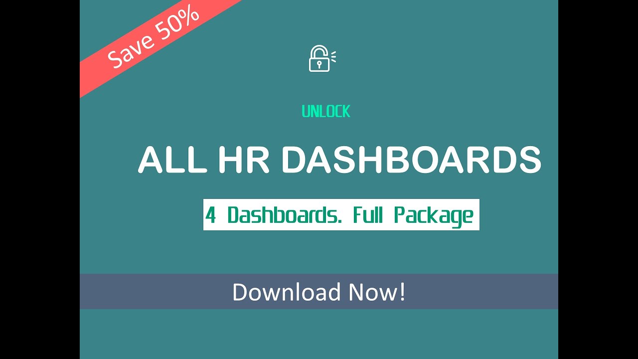 HR Dashboard Template Excel (dynamic and flexible)