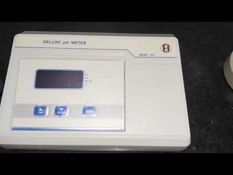 PH Meter EI 101,111,Calibration of Digital pH meter