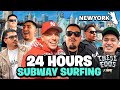 WE SPENT 24 HOURS IN NEW YORK SUBWAYS CRAZY