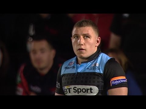 Duncan Weir key penalty Scarlets v Glasgow Warriors 5th Oct 2013