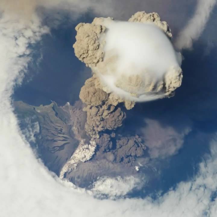 NASA | Sarychev Volcano Eruption from the International Space Station