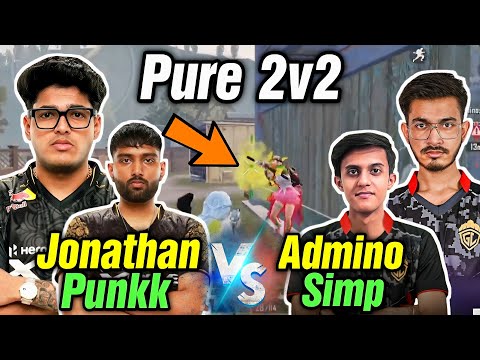 Jonathan Punkk vs Admino Simp pure 2v2 Tdm 🔥 Full intense fight 😲