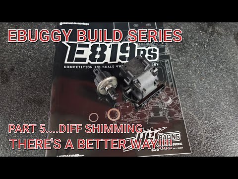 HB Racing E819RS build series part 5....Diff shimming....a better way!!!