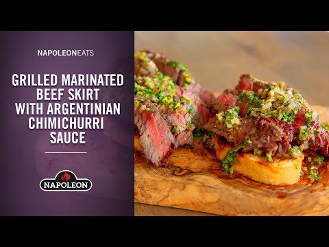 Grilled Marinated Beef Skirt with Argentinian Chimichurri Sauce on Toast Recipe by Omar Allibhoy