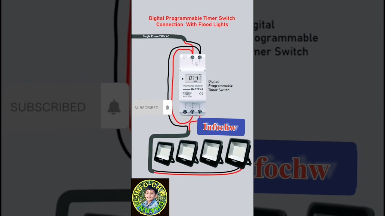 programmable digital timer switch 15A