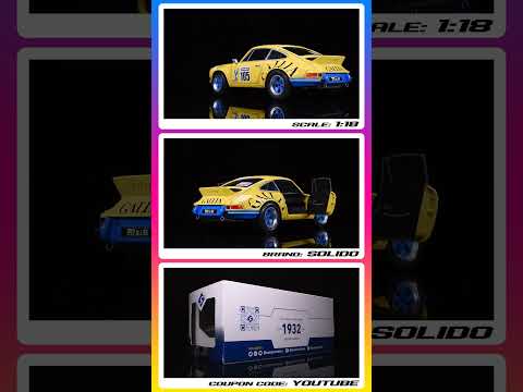 Porsche 911 RSR #105 Jean-Louis Lafosse - J. P.Angoulet (1973) 1/18 Diecast Model Car by Solido 4K