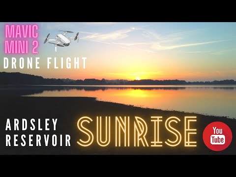 Sunrise over Ardsley Reservoir: Mavic Mini 2 drone