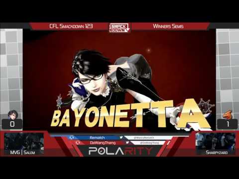 CFL Smackdown 123 WiiU - MVG | Salem (Bayonetta) vs Sharpyzard (Charizard) - Winners Semis