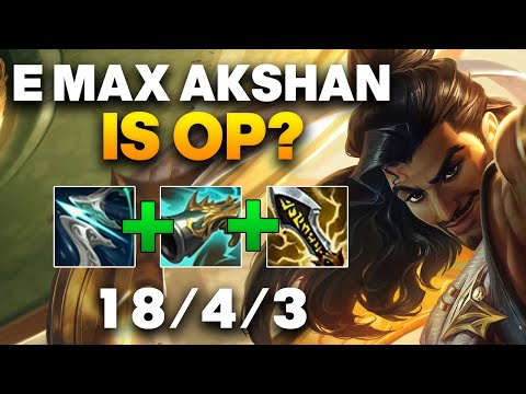 Akshan ADC Gameplay - E Max Akshan Does So Much Damage | League of Legends