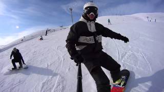 preview picture of video 'Покатушки на сноуборде в Кувандыке 04.02.2015. Snowboarding in Kuvandyk'