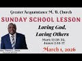 Sunday School Lesson International Standard Loving God Loving Others March 1 2026
