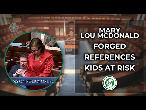 Mary Lou McDonald: Forged References Put Children at Risk