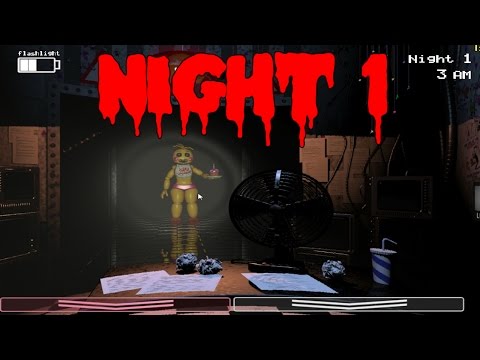 Five Nights at Freddy's 2: Gameplay Walkthrough Part 1 - NIGHT 1 - SO HYPED! - YouTube
