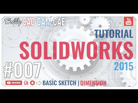 ▶#001 || TUTORIAL SOLIDWORKS || 007 - Dimension