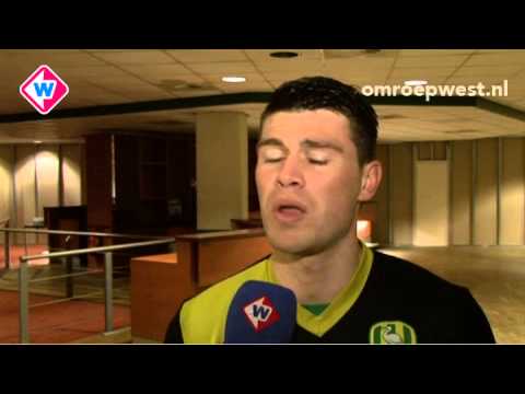 ADO-aanvoerder Danny Holla blikt vooruit op ADO - Twente