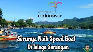 preview picture of video 'Telaga Sarangan Magetan - Serunya Naik Speed Boat di Telaga Sarangan'