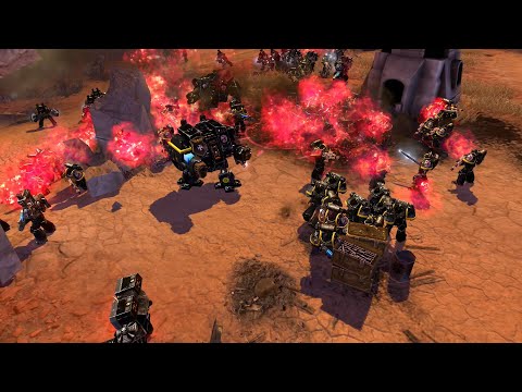 Red Scorpions & Imperial Guard vs Chaos Space Marines - Astartes Mod - Warhammer 40K Dawn Of War 2