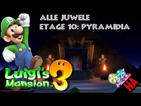 ALL JEWEL LOCATION - FLOOR 10 - PYRAMIDIA 👻 LUIGI'S MANSION 3
