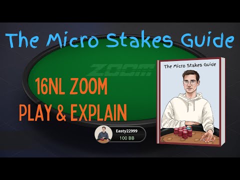 The Micro Stakes Guide - 16NL Zoom Play & Explain!