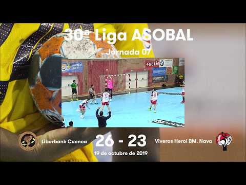 LIGA ASOBAL J07: Liberbank Cuenca - Viveros Herol BM. Nava 26-23