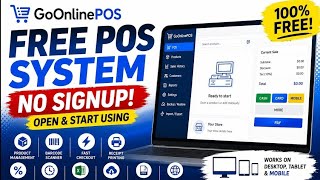 FREE POS System - No Signup, No Login, No Subscription! | GoOnlinePOS