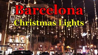 [[SPAIN-BARCELONA]] Christmas Lights on Passeig de Gràcia...30/NOV/2020 06:30 pm