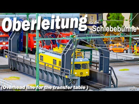 Overhead line for the Märklin transfer table (assembly instructions)