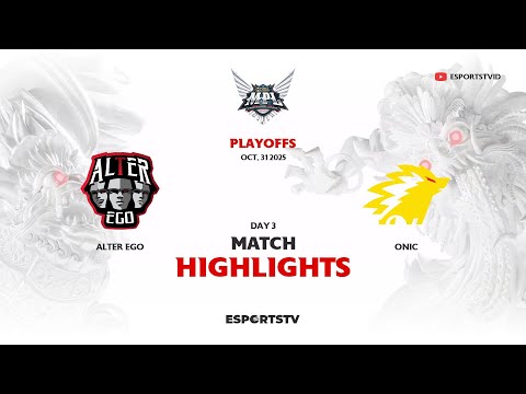 Alter Ego vs ONIC HIGHLIGHTS MPL ID S16 PLAYOFFS | ONIC VS AE ESPORTSTV