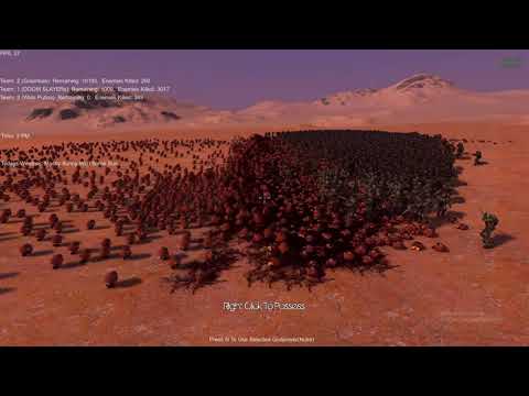 UEBS Mario Army vs doom slayers vs wide Putin