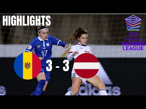 Moldova 3-3 Latvia | Women's Nations League | Highlights and Goals