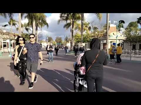 Disneyland and California Adventure entrance plaza