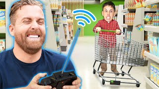 Giving People Remote Control Shopping Cart & Making Them Crash!