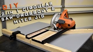 2 In 1 Circular Saw Crosscut & Miter Jig | Limited Tools Episode 003