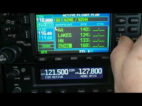 Garmin 430 loading IFR plan (step by step)