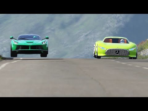 Mercedes-Benz AMG Vision GT vs Ferrari LaFerrari at Highlands