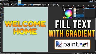 Paint.Net Tutorial | How To Fill Text With Gradient In Paint.Net